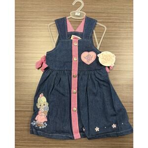 Adorable vintage Precious Moments denim jumper dress from Y2K 2T